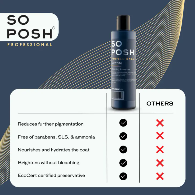 So White whitening 250 ml. shampoo, SoPosh